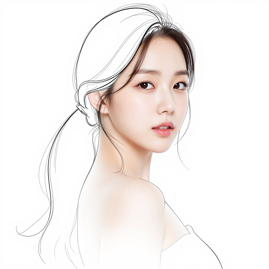 선으로 된 실루엣