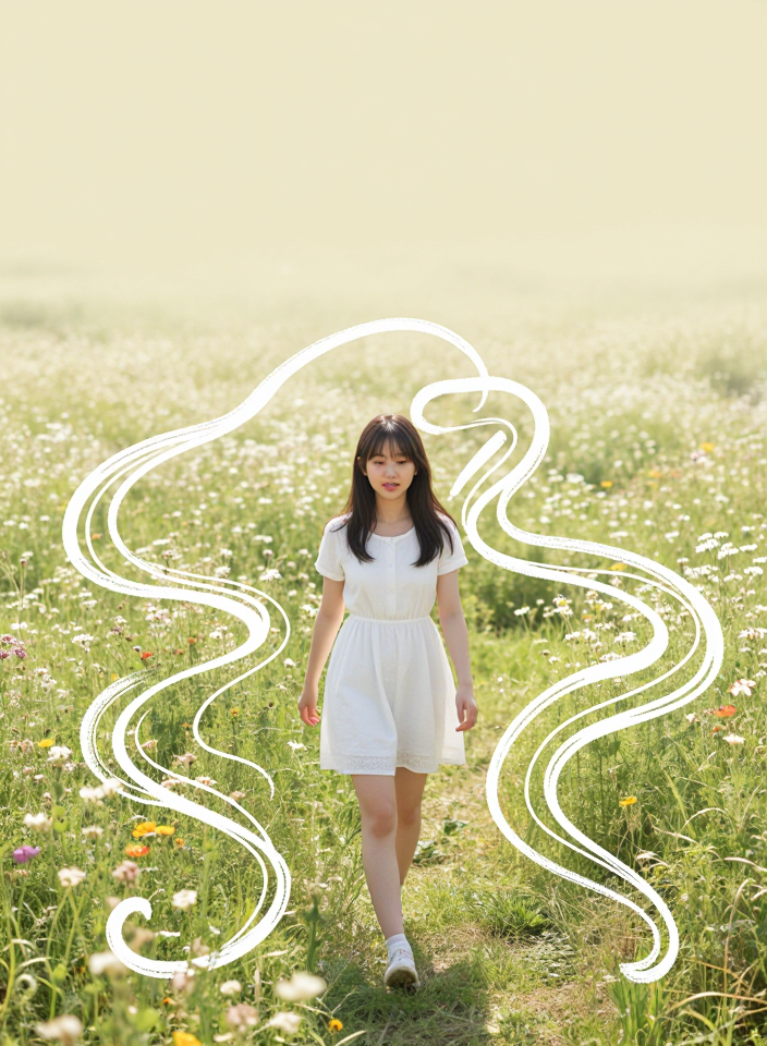 흐르는 글씨체